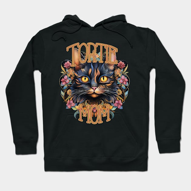 Tortie Mom Hoodie by nonbeenarydesigns